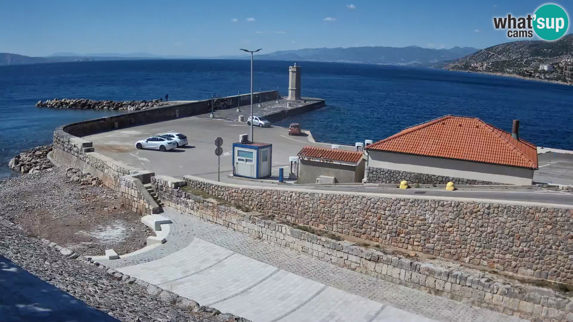 Senj Harbour Webcam – Breakwater & Lighthouse Live View