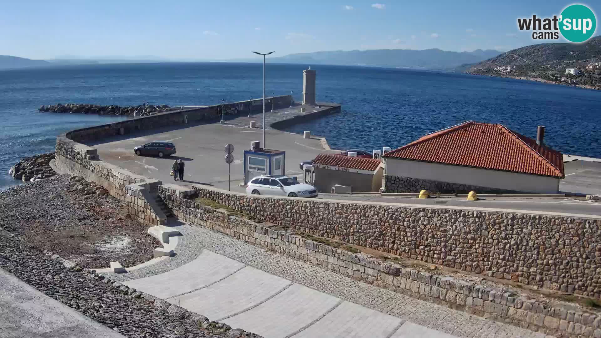 Web kamera Senj luka – Lukobran i svjetionik uživo