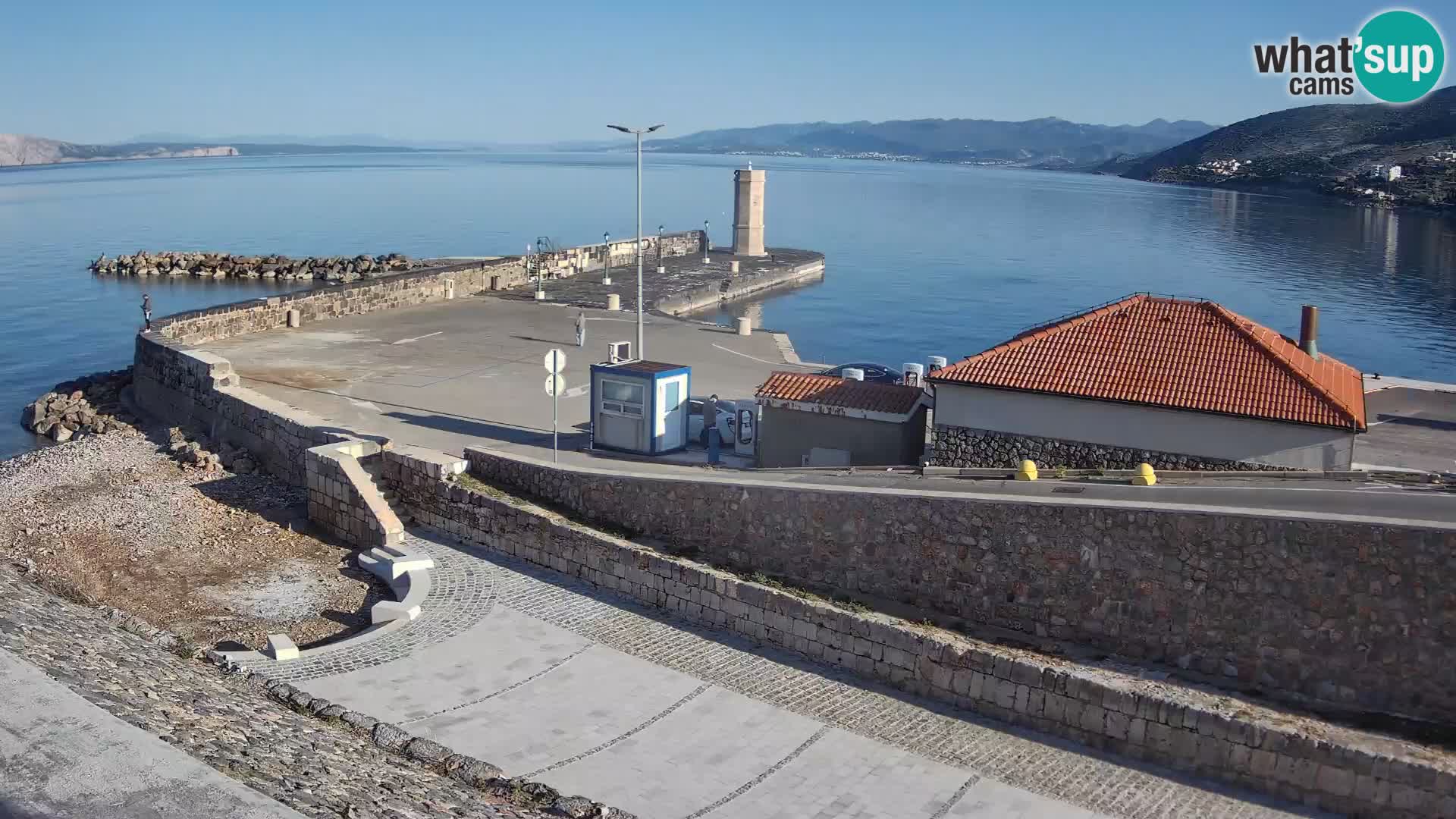 Senj Harbour Webcam – Breakwater & Lighthouse Live View