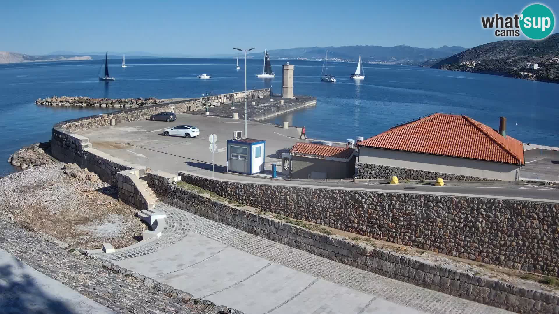 Webcam puerto de Senj – Rompeolas y faro en directo