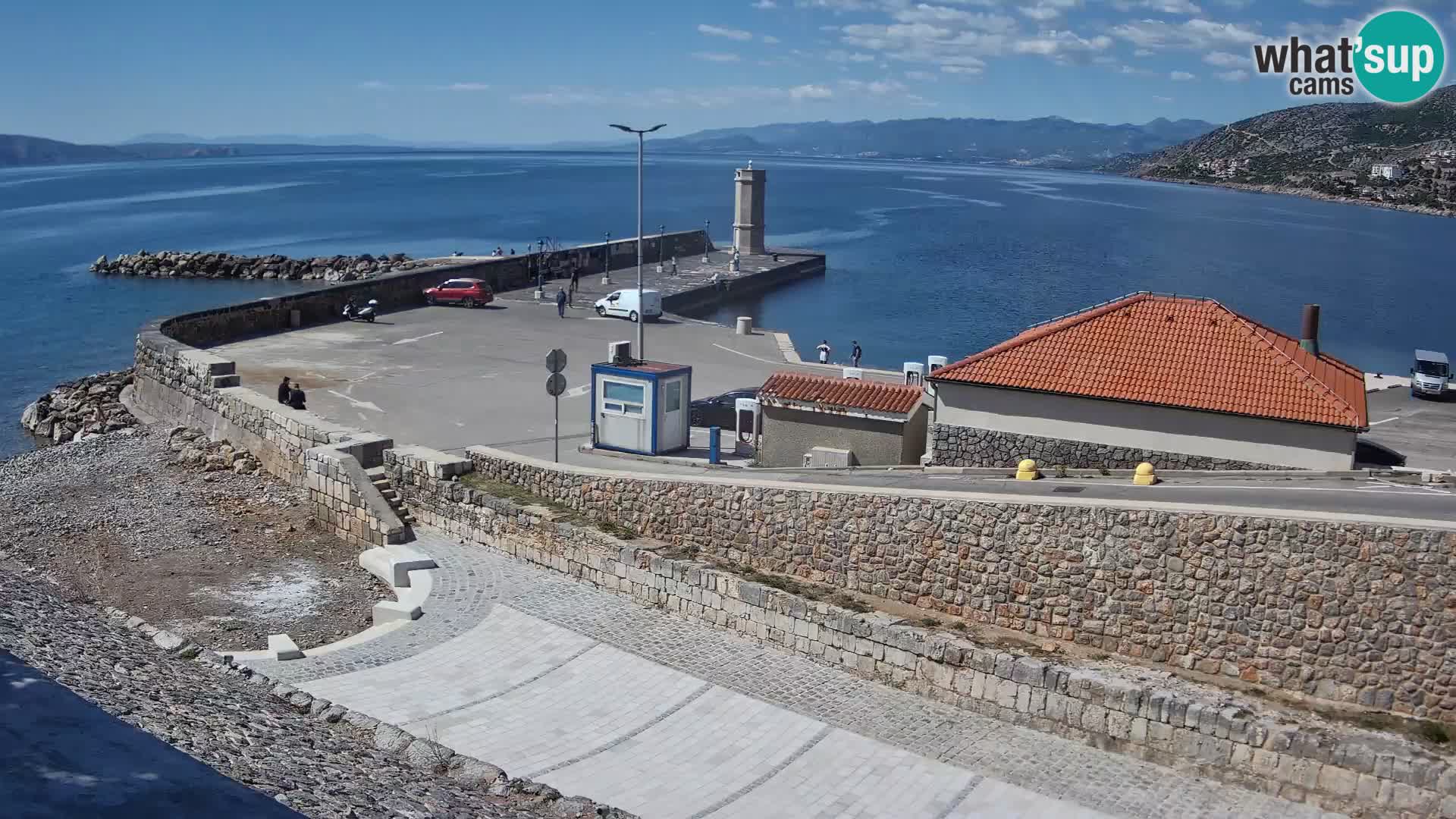 Webcam puerto de Senj – Rompeolas y faro en directo