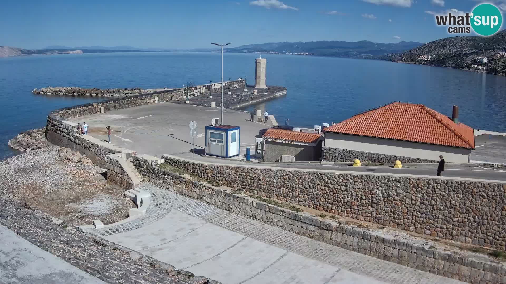 Webcam puerto de Senj – Rompeolas y faro en directo