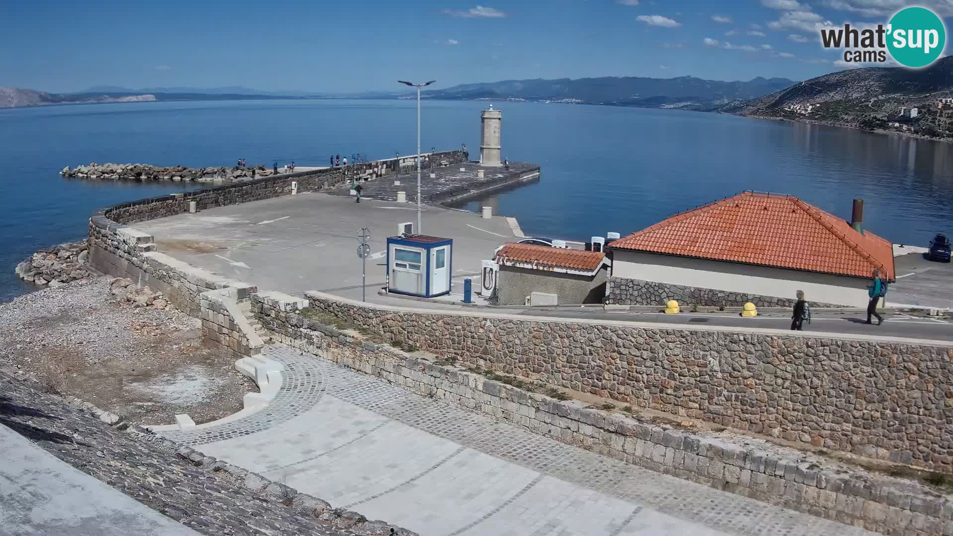 Web kamera Senj luka – Lukobran i svjetionik uživo