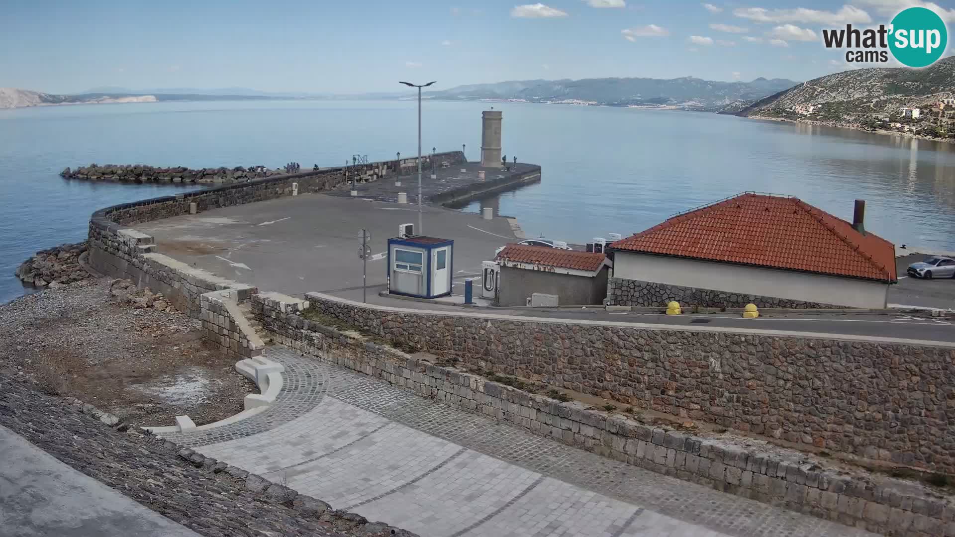 Webcam puerto de Senj – Rompeolas y faro en directo