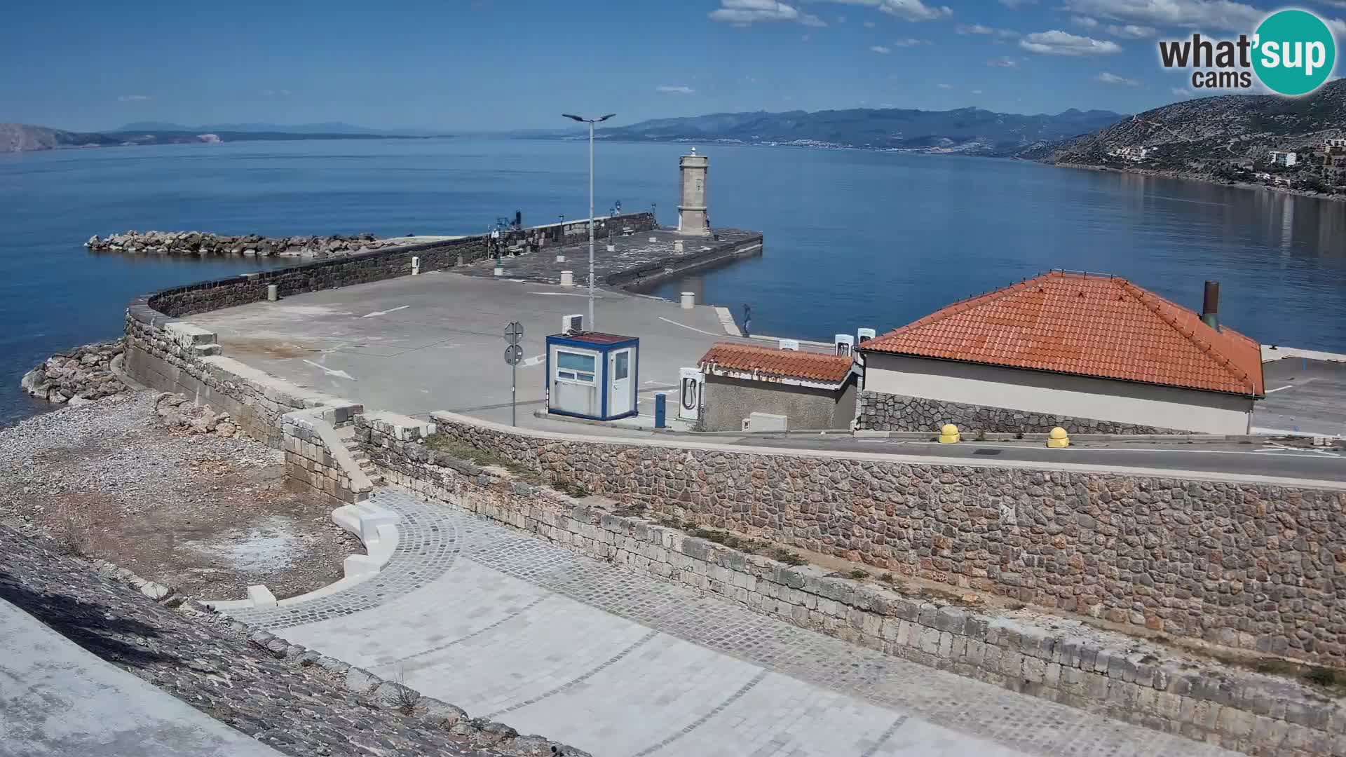 Web kamera Senj luka – Lukobran i svjetionik uživo