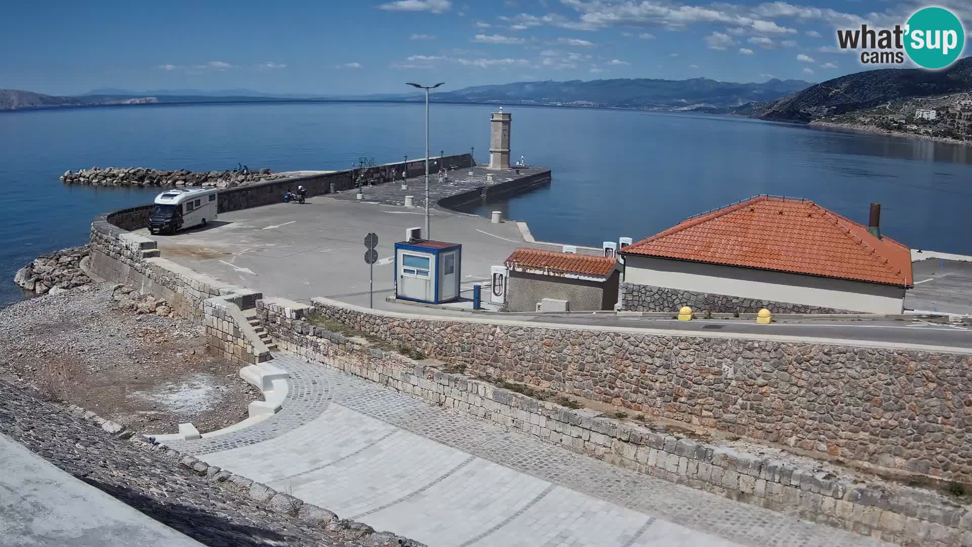 Webcam Porto di Segna – Frangiflutti e Faro in diretta