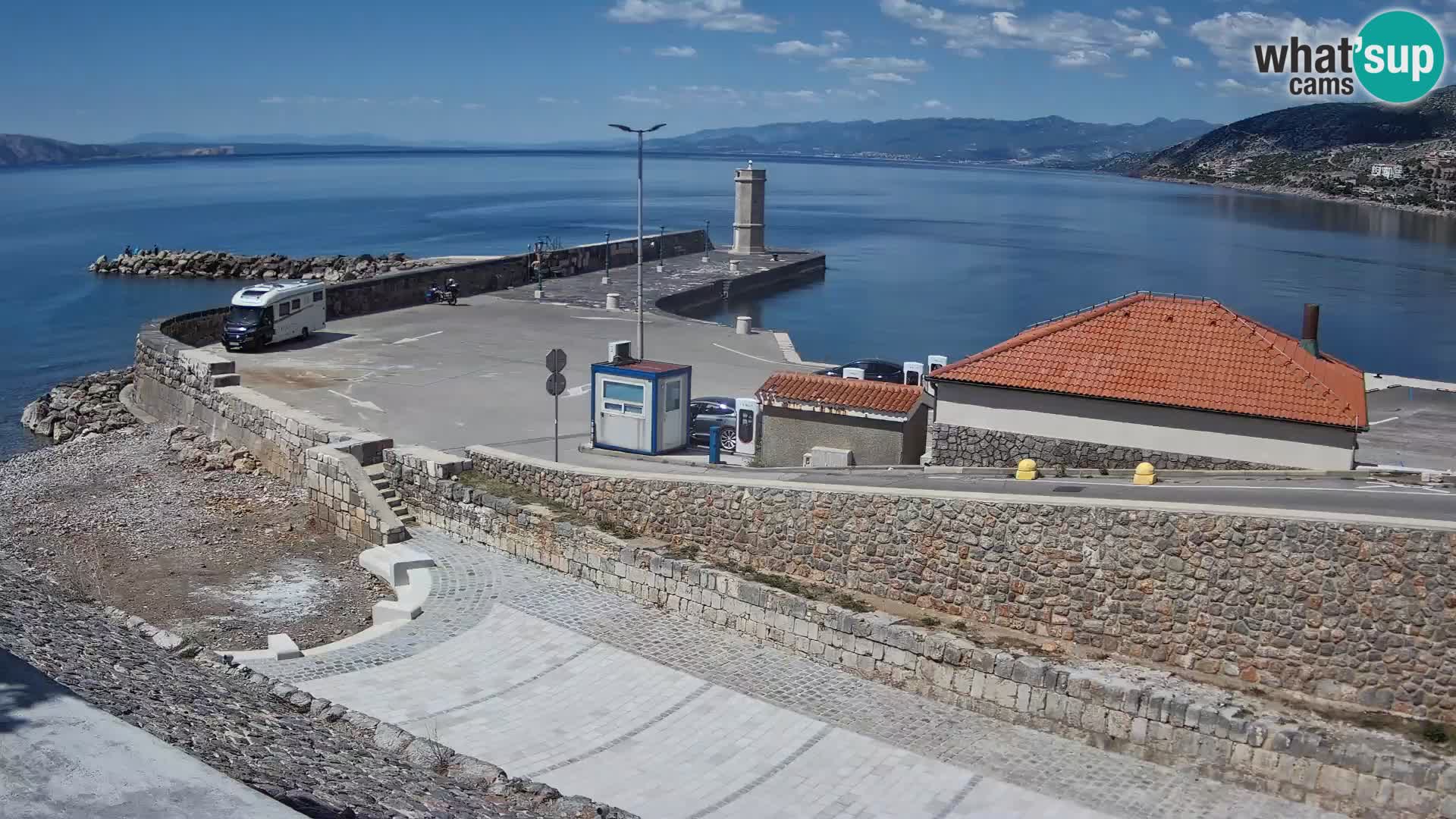 Webcam Porto di Segna – Frangiflutti e Faro in diretta