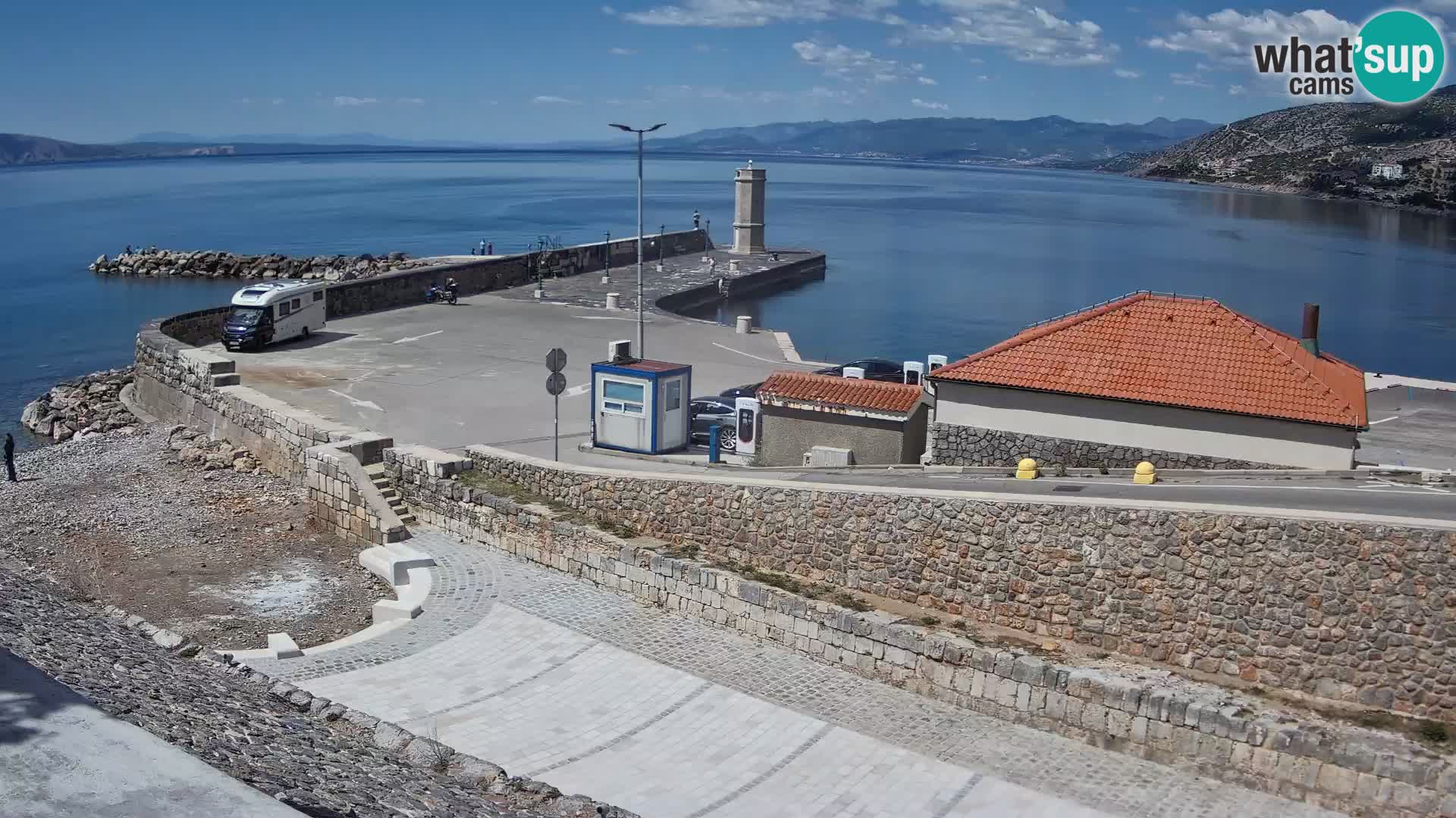 Web kamera Senj luka – Lukobran i svjetionik uživo