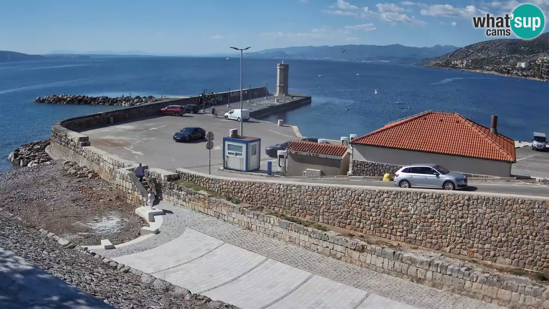 Webcam puerto de Senj – Rompeolas y faro en directo