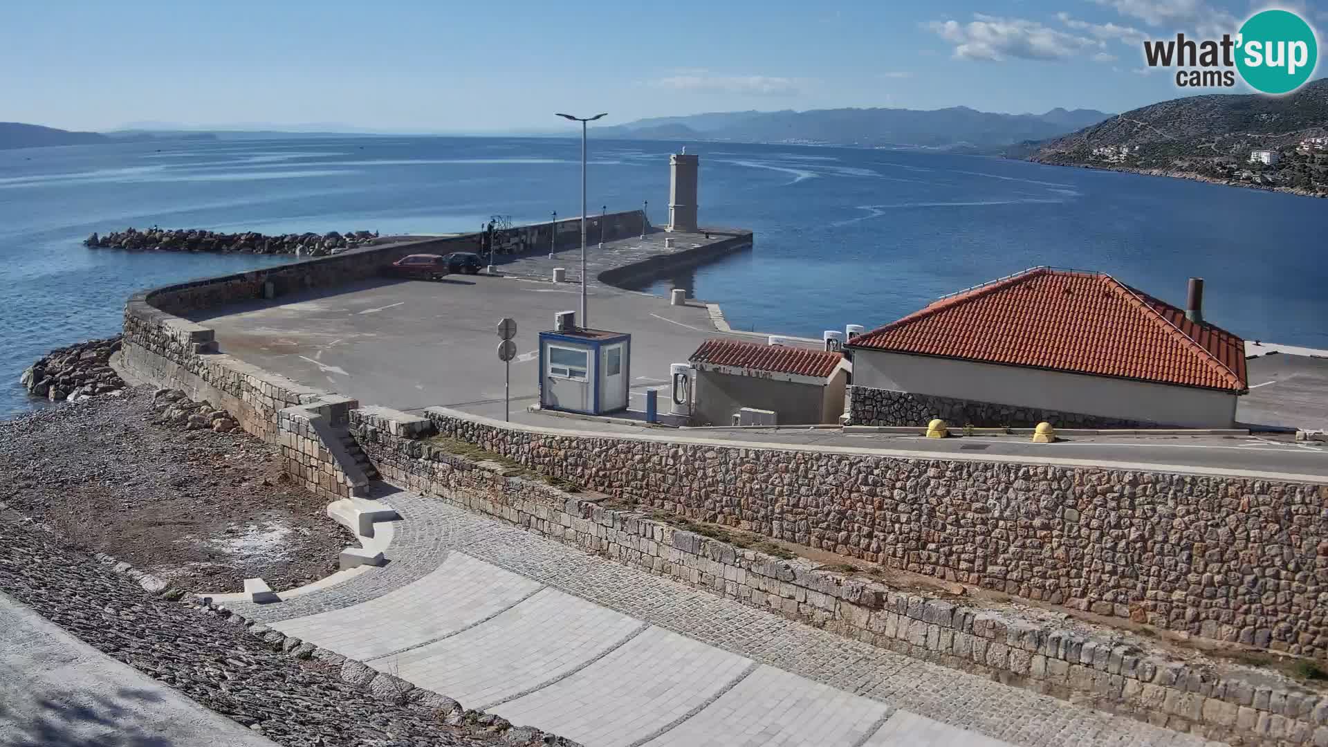 Senj Harbour Webcam – Breakwater & Lighthouse Live View