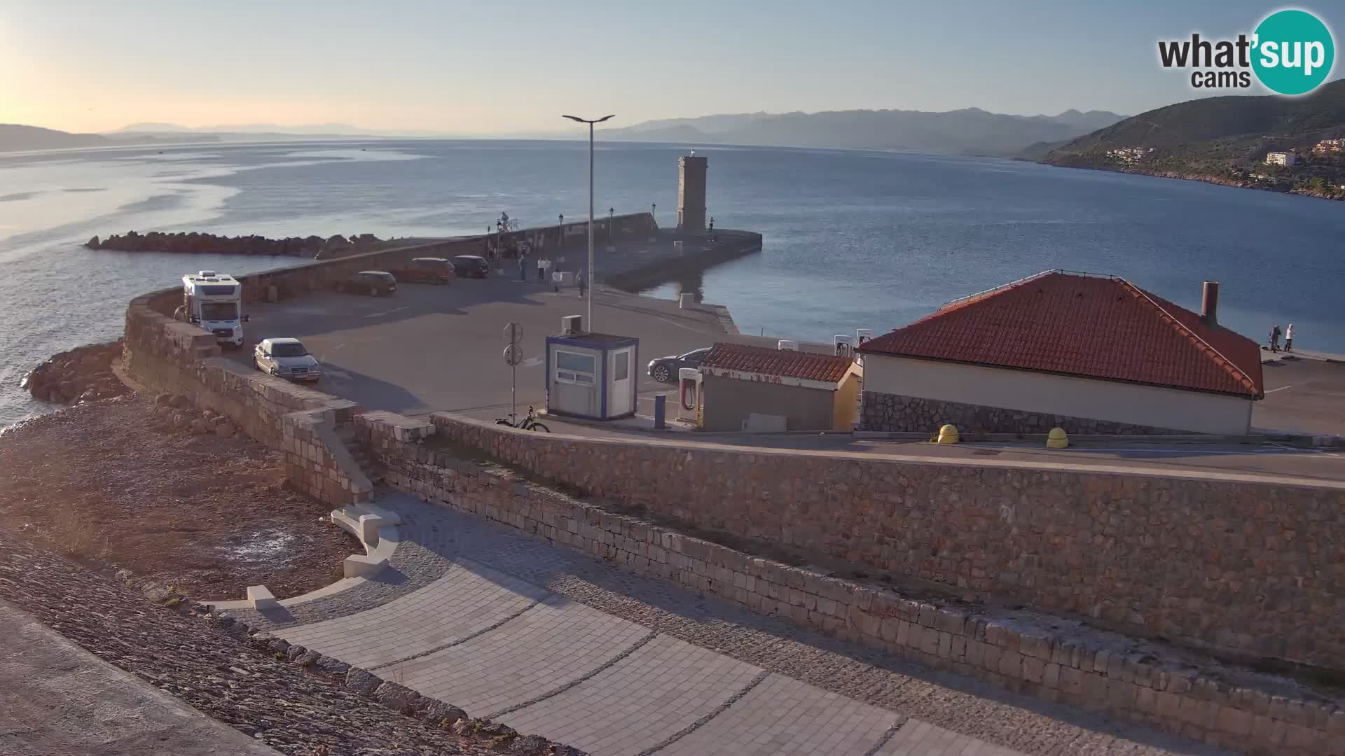 Webcam puerto de Senj – Rompeolas y faro en directo