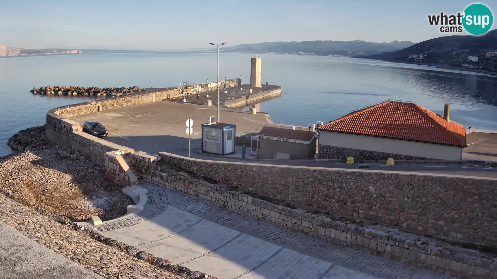 Senj Harbour Webcam – Breakwater & Lighthouse Live View