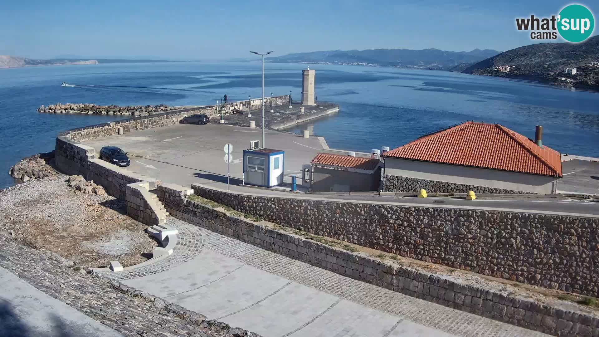 Senj Harbour Webcam – Breakwater & Lighthouse Live View