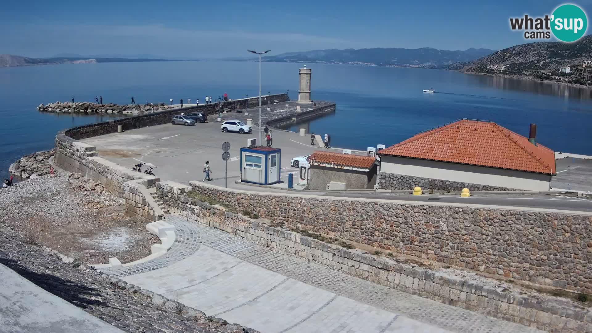 Senj Harbour Webcam – Breakwater & Lighthouse Live View