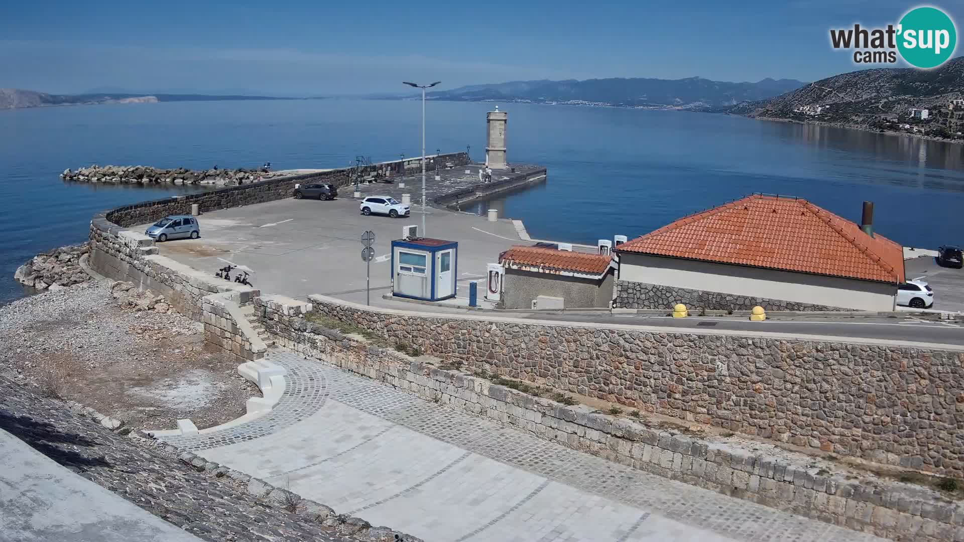 Web kamera Senj luka – Lukobran i svjetionik uživo
