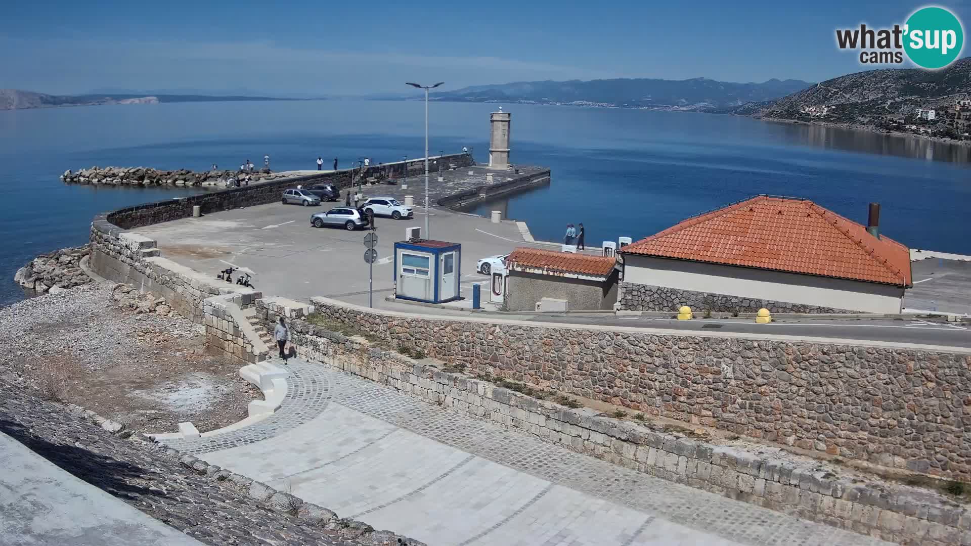 Webcam puerto de Senj – Rompeolas y faro en directo