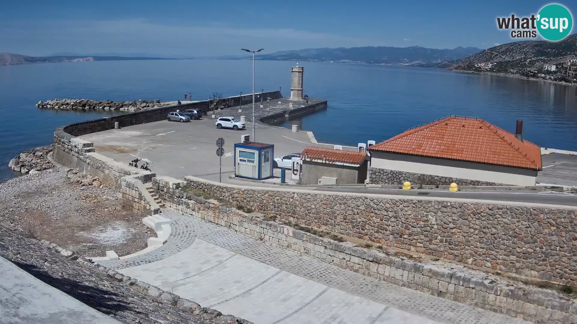 Web kamera Senj luka – Lukobran i svjetionik uživo