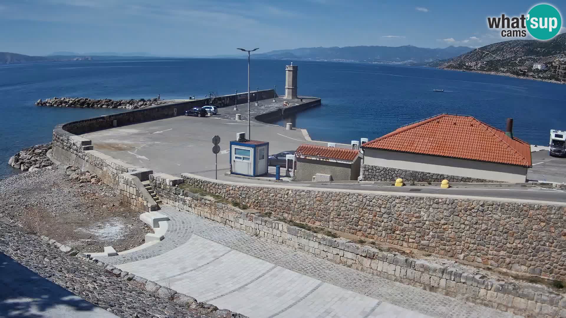 Senj Harbour Webcam – Breakwater & Lighthouse Live View