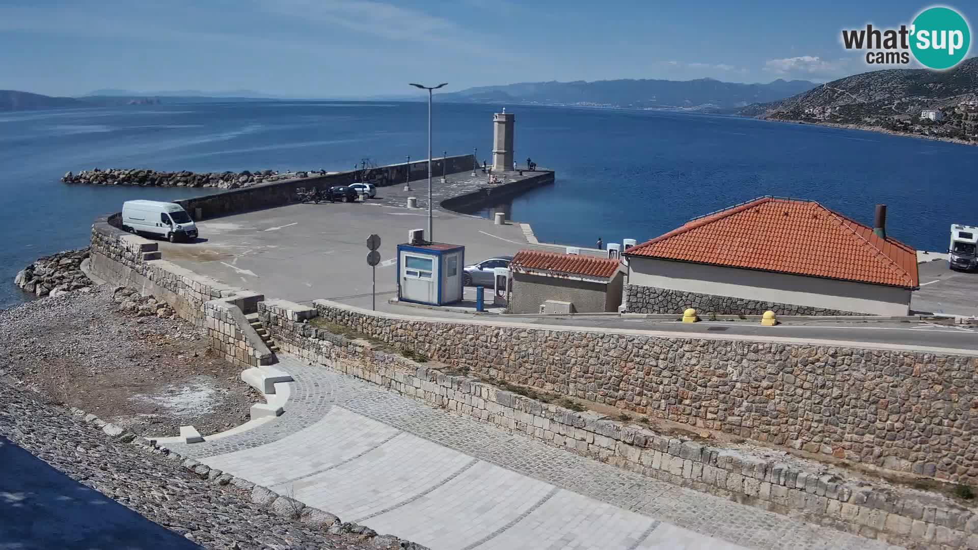 Webcam Porto di Segna – Frangiflutti e Faro in diretta