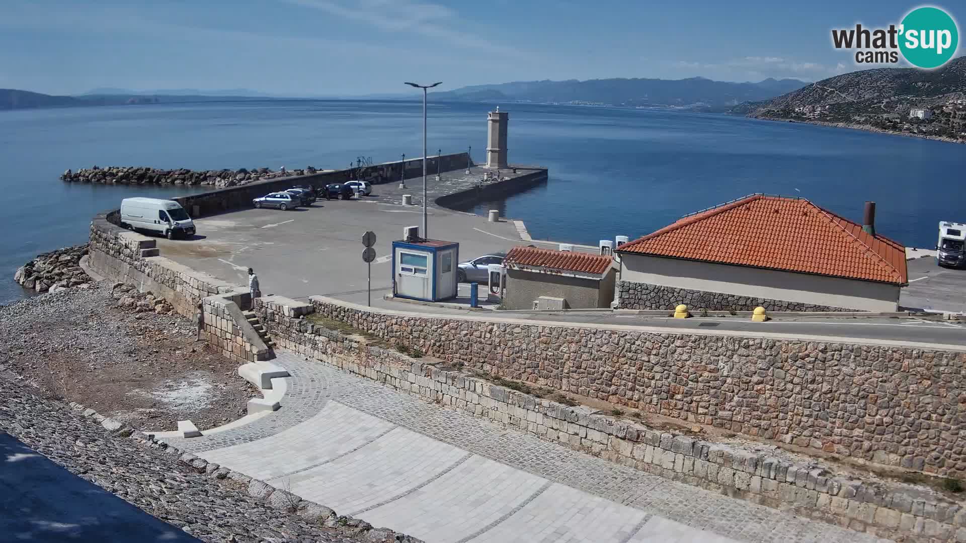 Senj Harbour Webcam – Breakwater & Lighthouse Live View