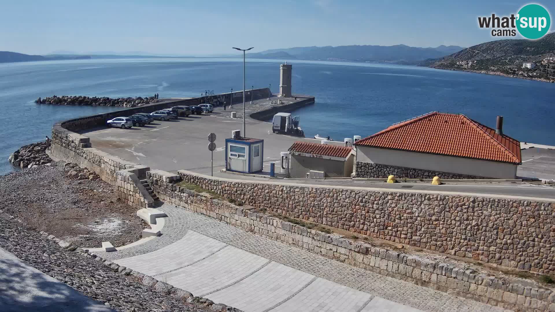 Web kamera Senj luka – Lukobran i svjetionik uživo
