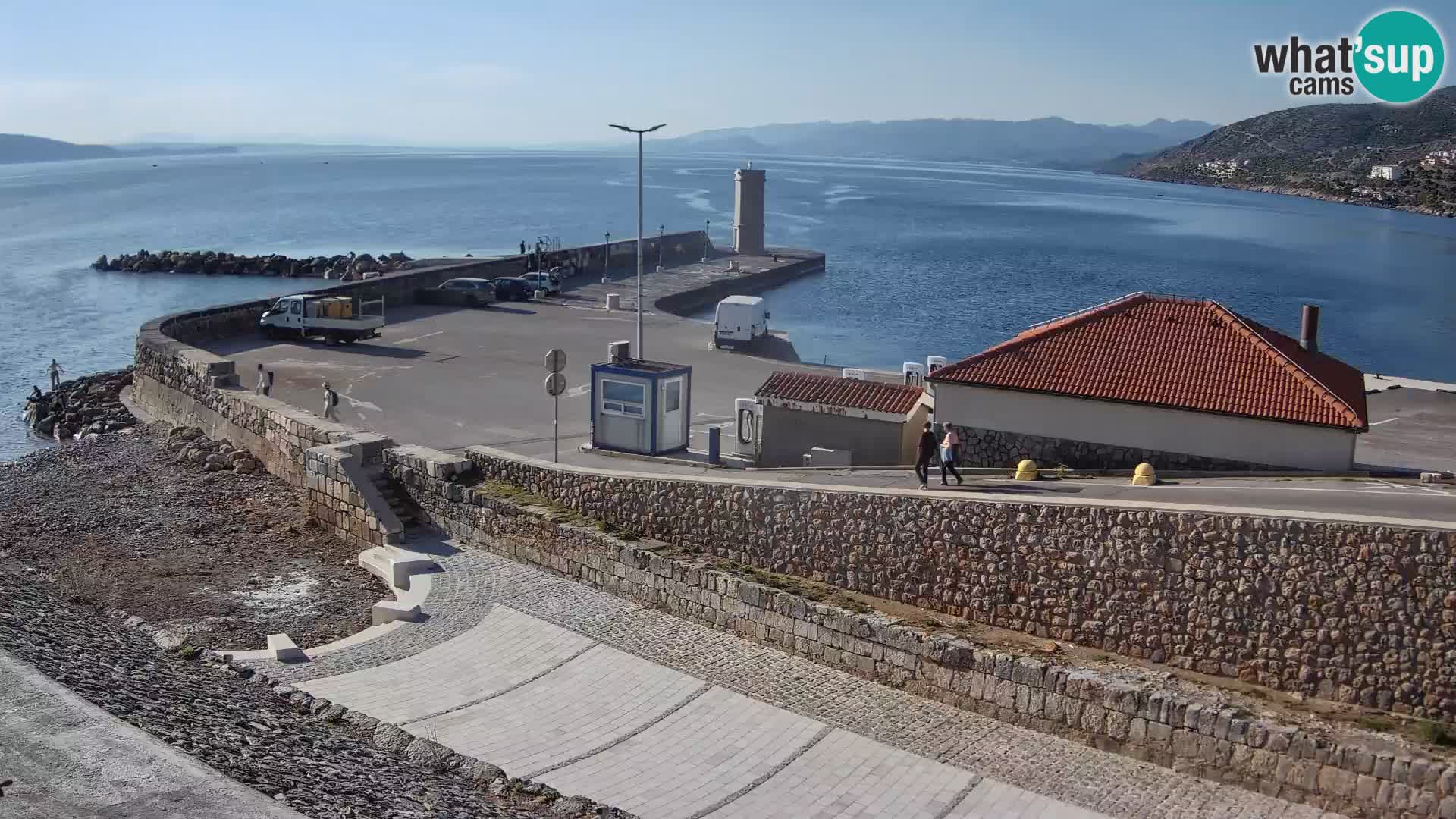 Web kamera Senj luka – Lukobran i svjetionik uživo