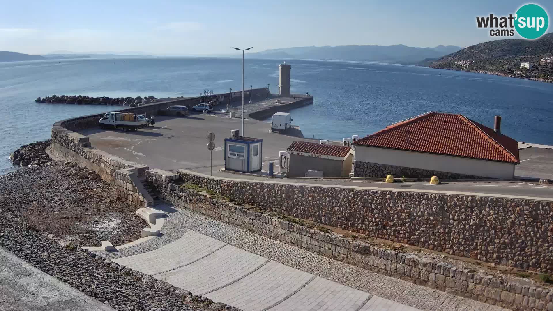 Senj Harbour Webcam – Breakwater & Lighthouse Live View