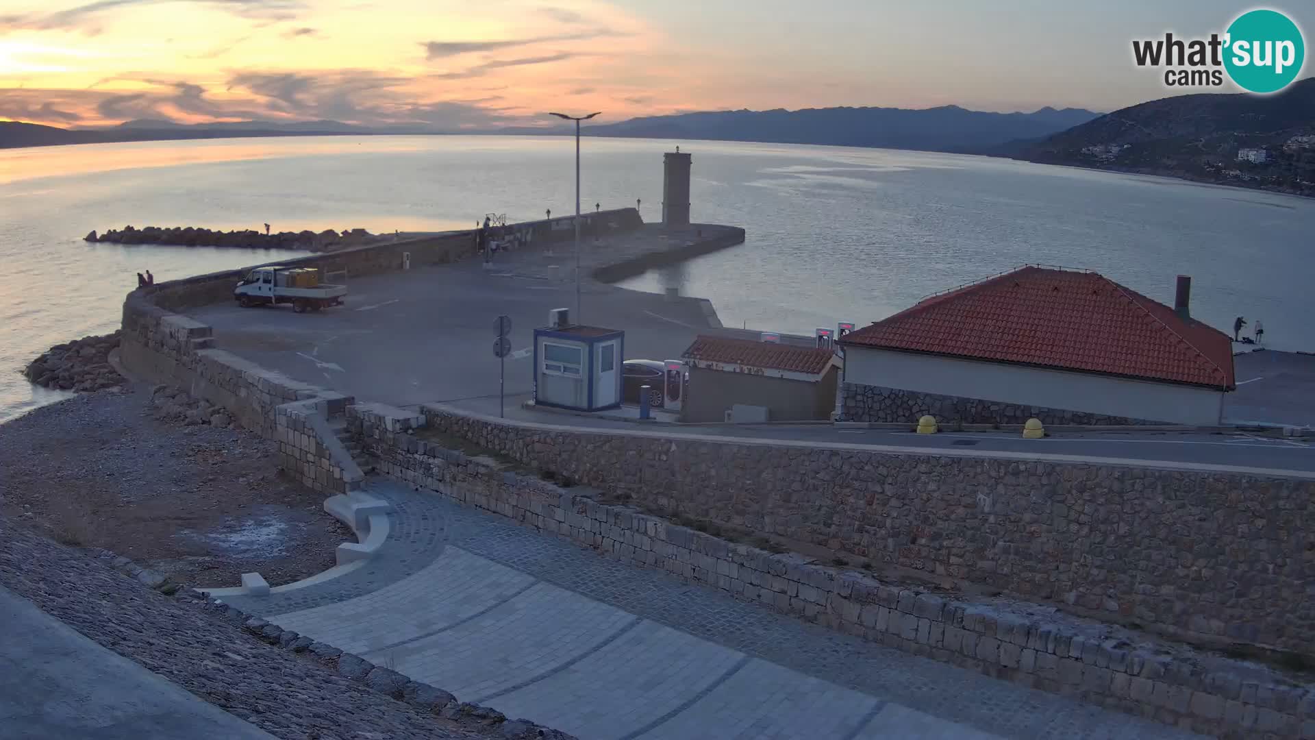 Senj Harbour Webcam – Breakwater & Lighthouse Live View
