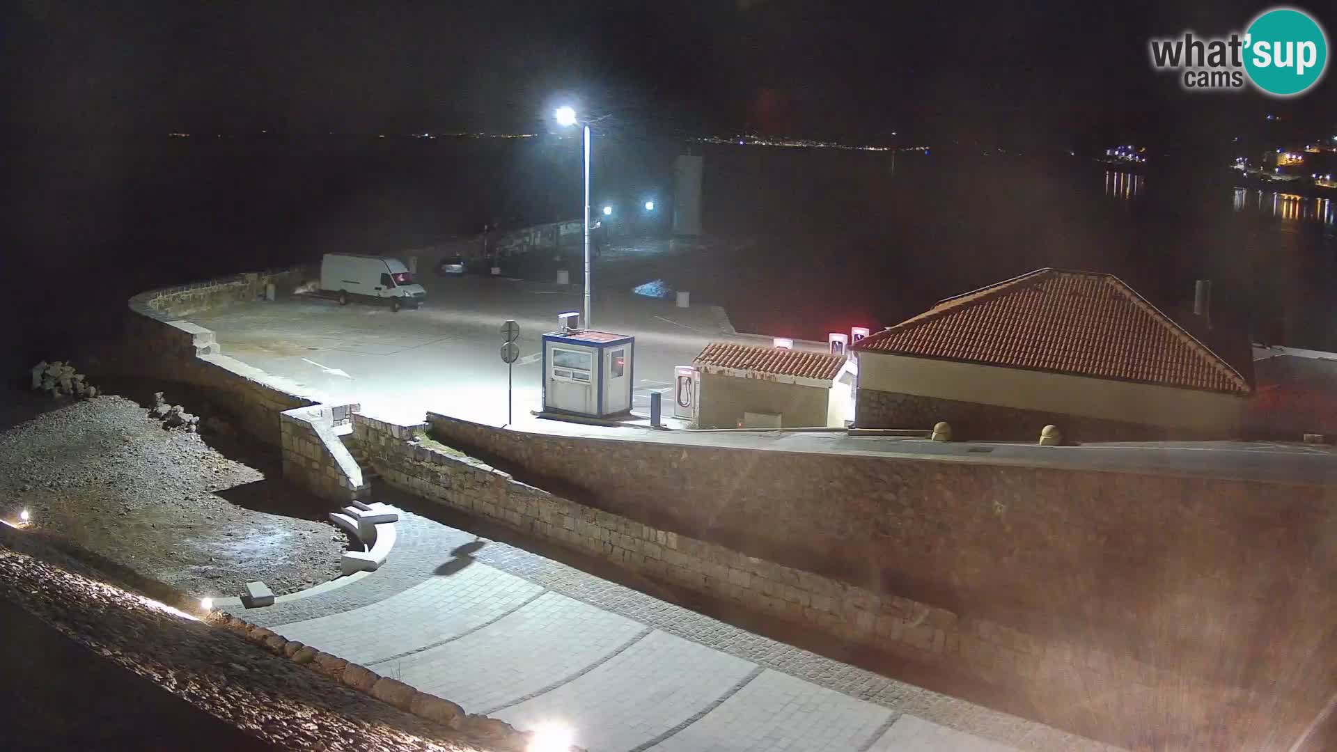 Webcam port de Senj – Vue sur la jetée et le phare