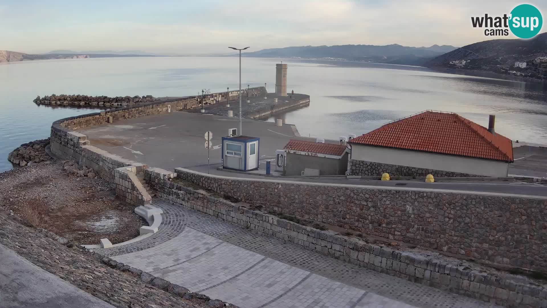 Senj Harbour Webcam – Breakwater & Lighthouse Live View