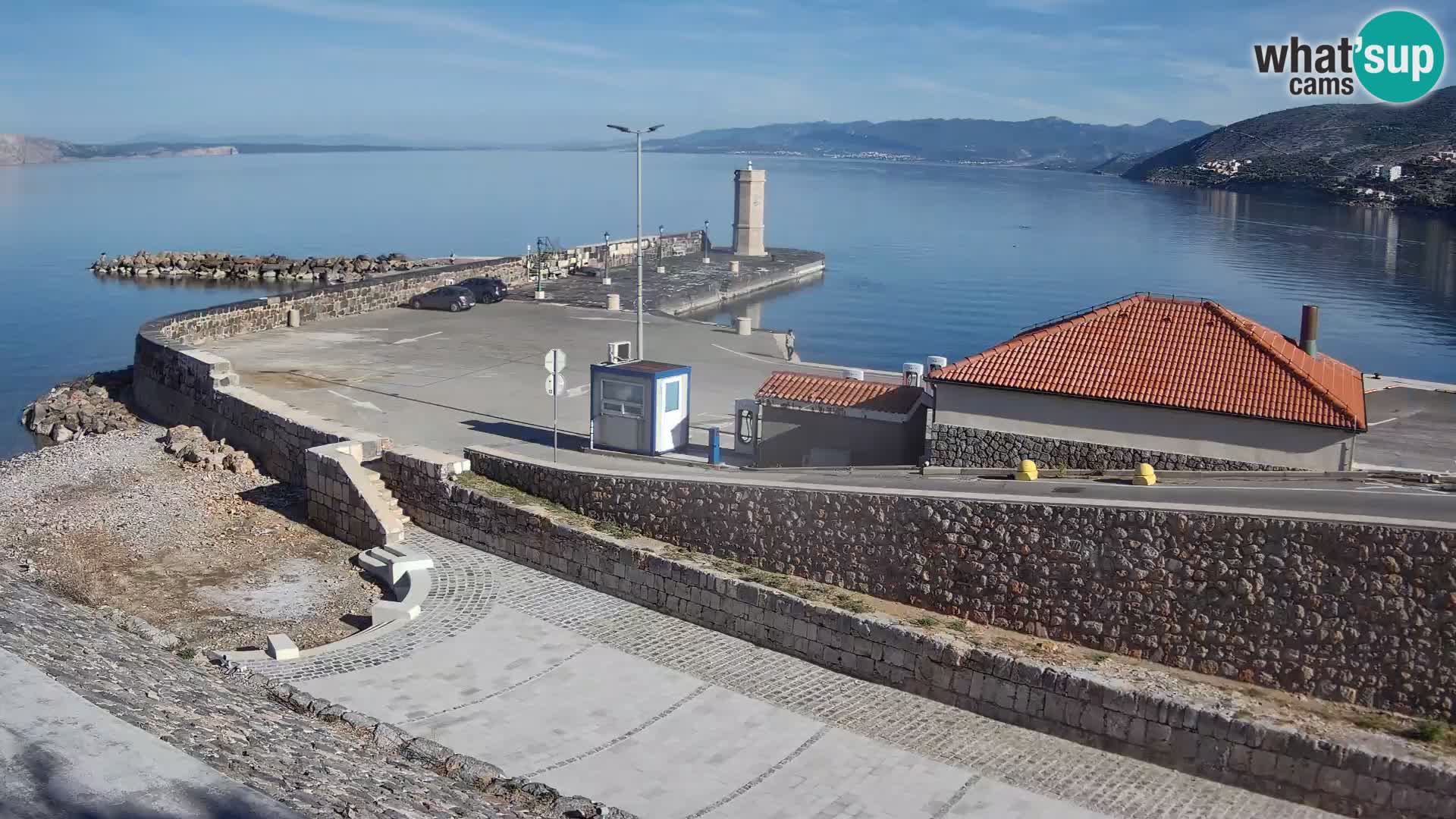 Webcam puerto de Senj – Rompeolas y faro en directo