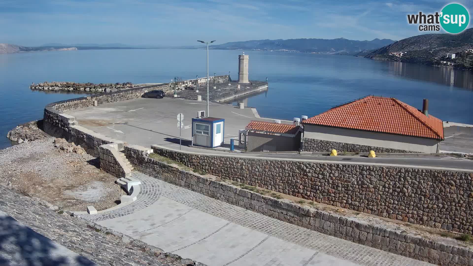 Senj Harbour Webcam – Breakwater & Lighthouse Live View