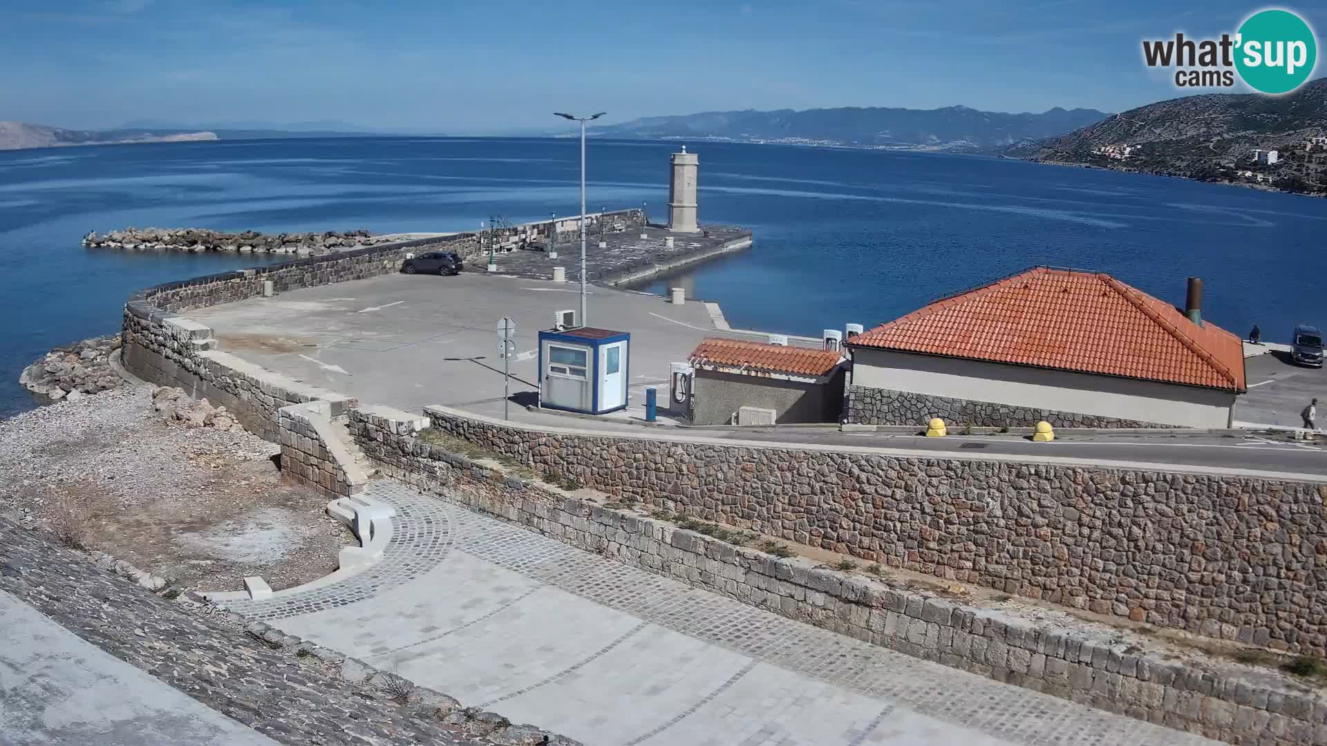 Senj Harbour Webcam – Breakwater & Lighthouse Live View