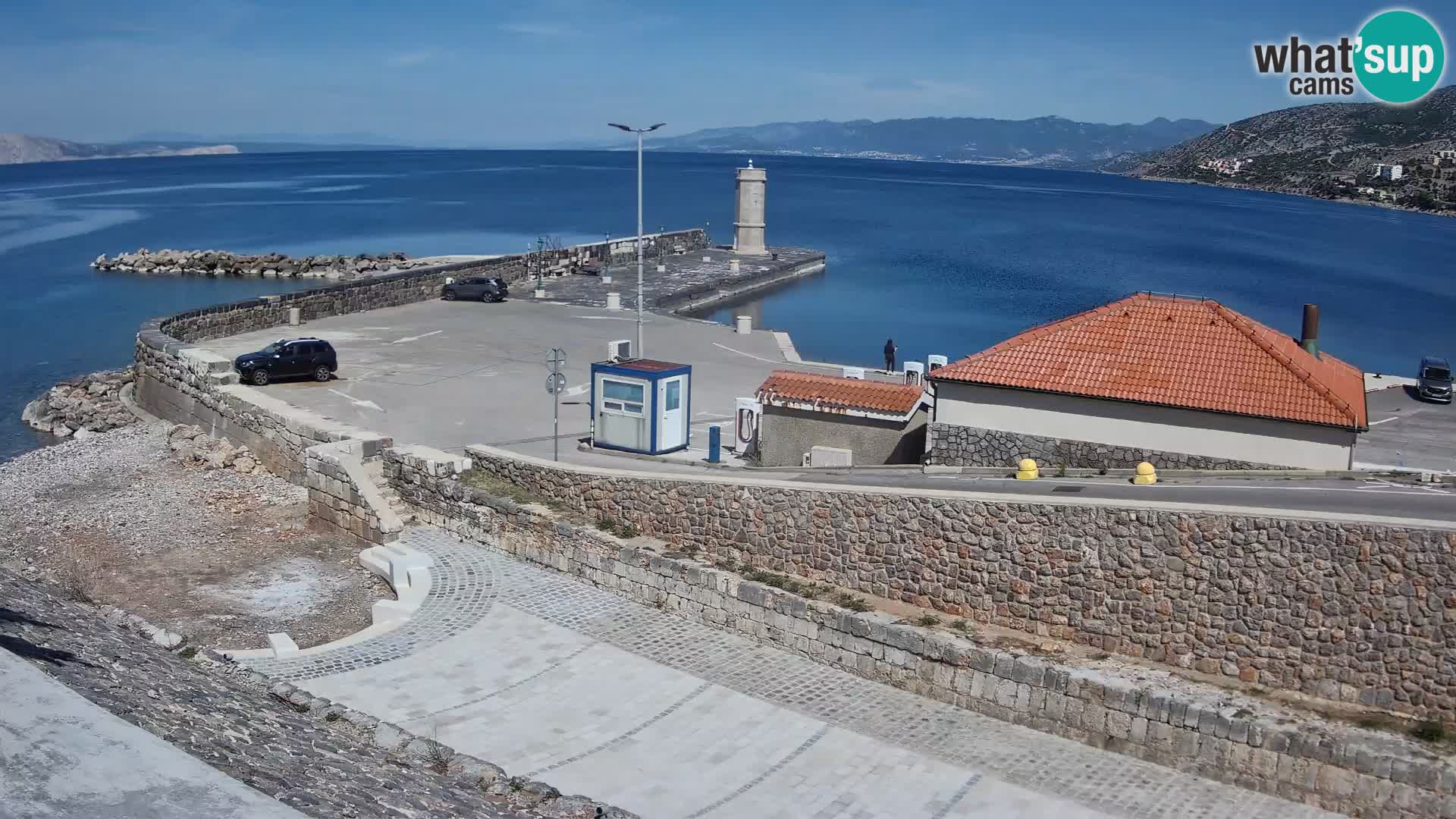 Senj Harbour Webcam – Breakwater & Lighthouse Live View
