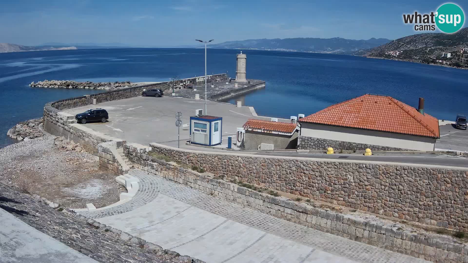 Senj Harbour Webcam – Breakwater & Lighthouse Live View