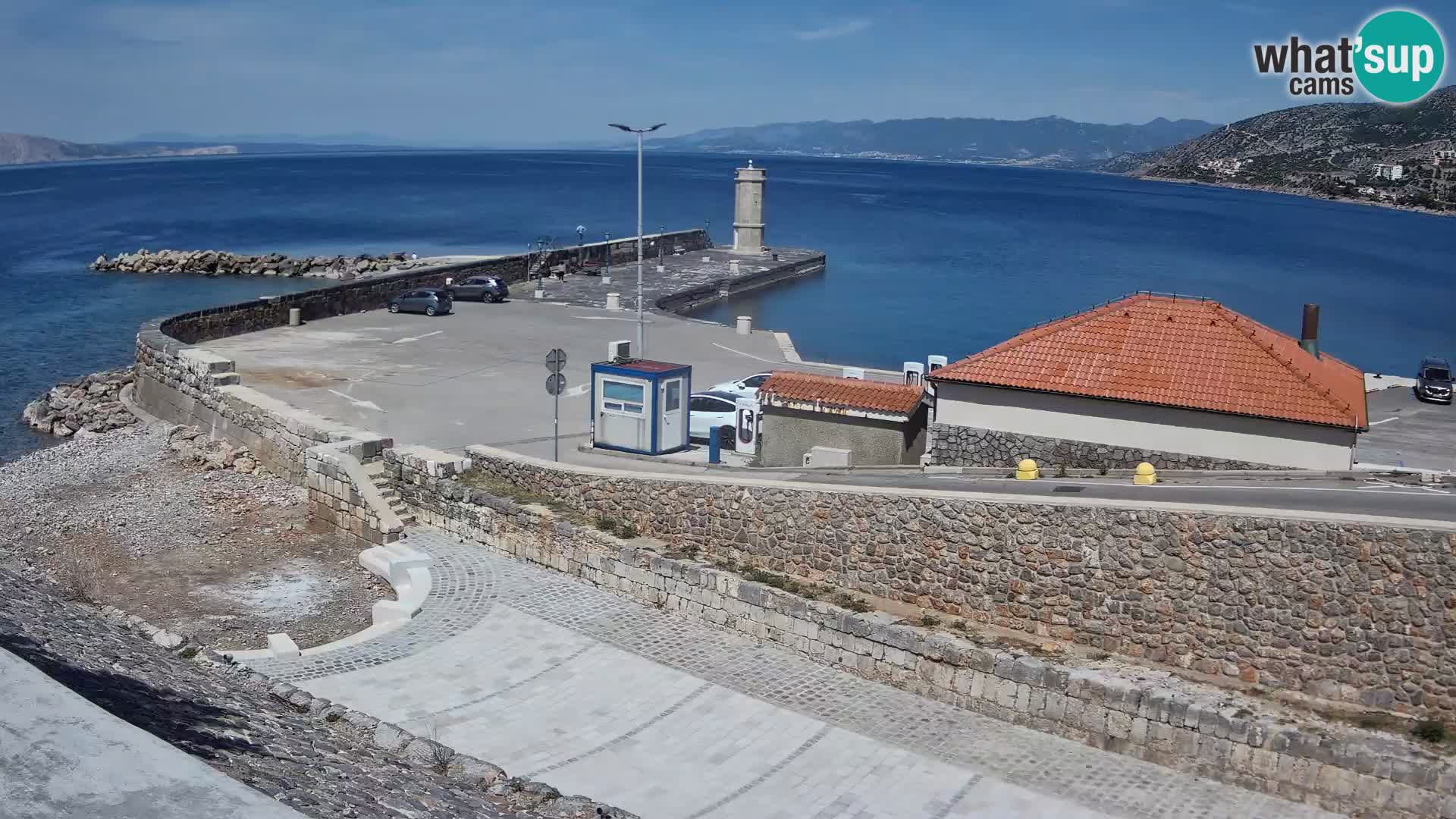 Senj Harbour Webcam – Breakwater & Lighthouse Live View