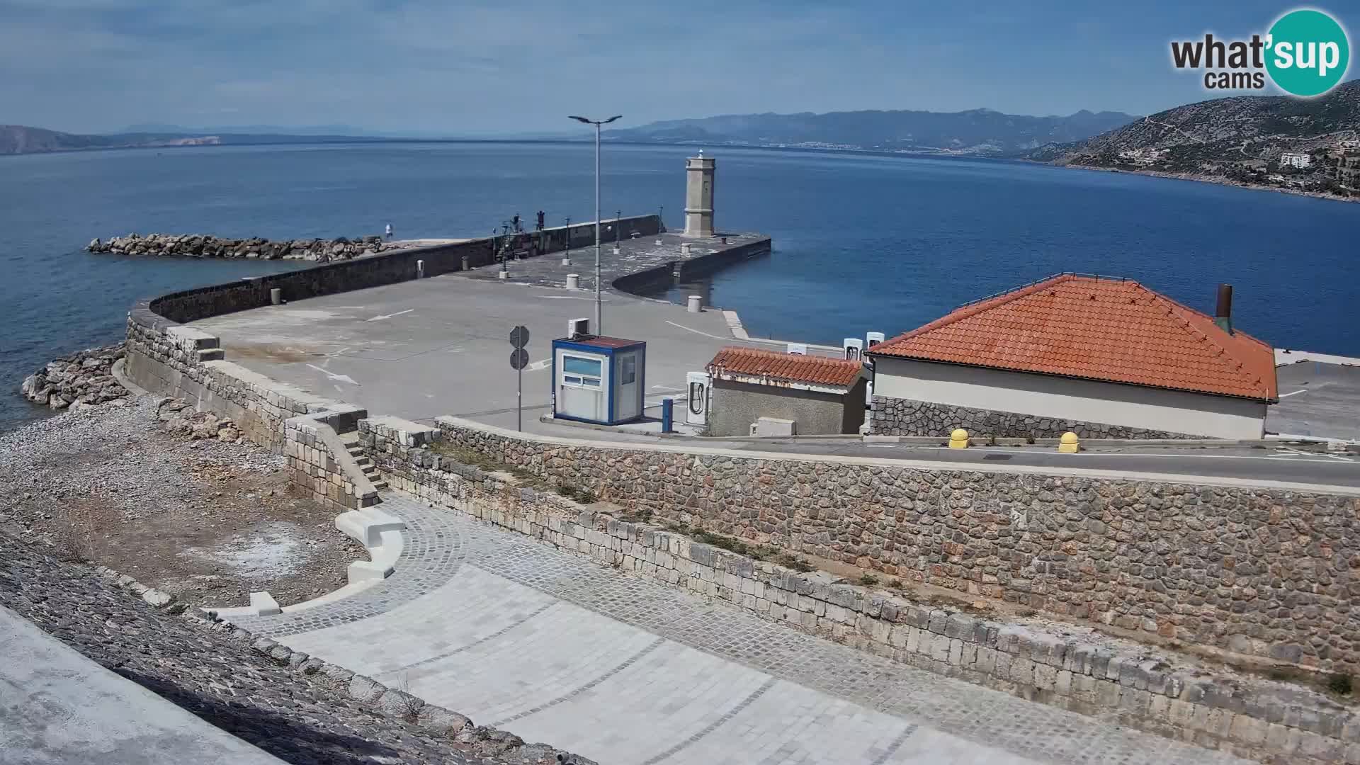 Senj Harbour Webcam – Breakwater & Lighthouse Live View