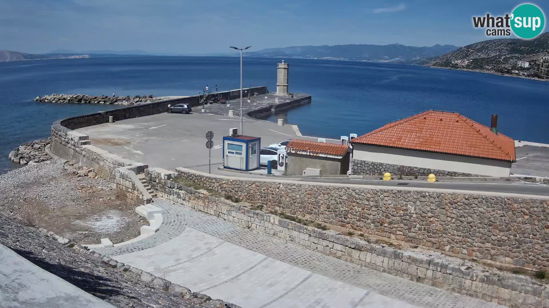 Senj Harbour Webcam – Breakwater & Lighthouse Live View