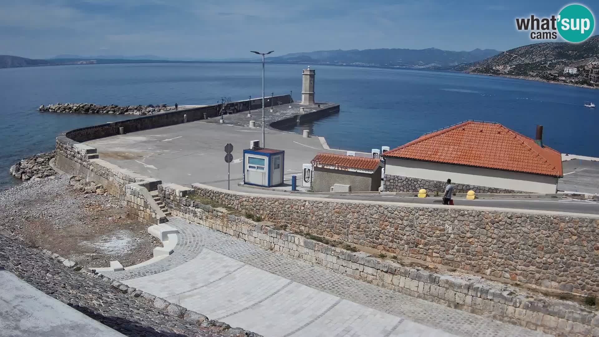 Web kamera Senj luka – Lukobran i svjetionik uživo