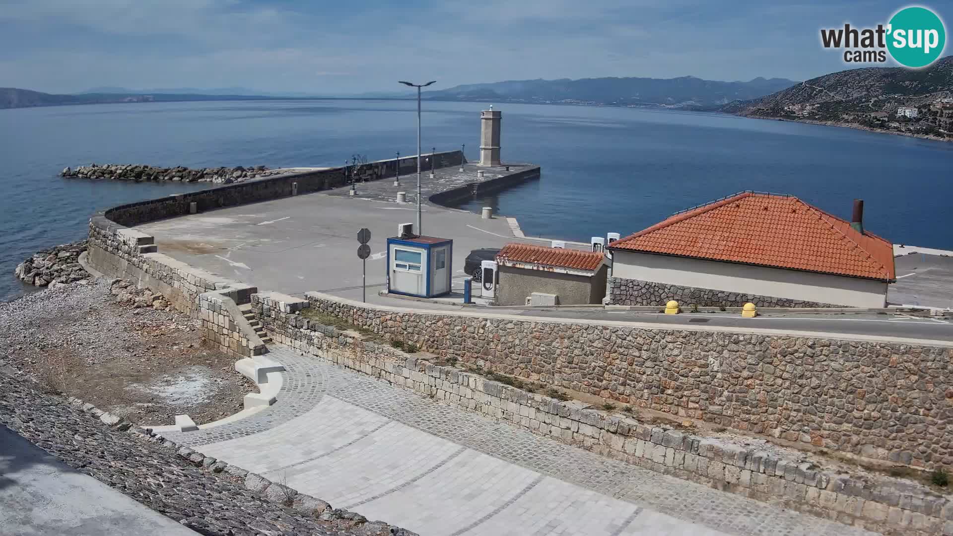 Senj Harbour Webcam – Breakwater & Lighthouse Live View