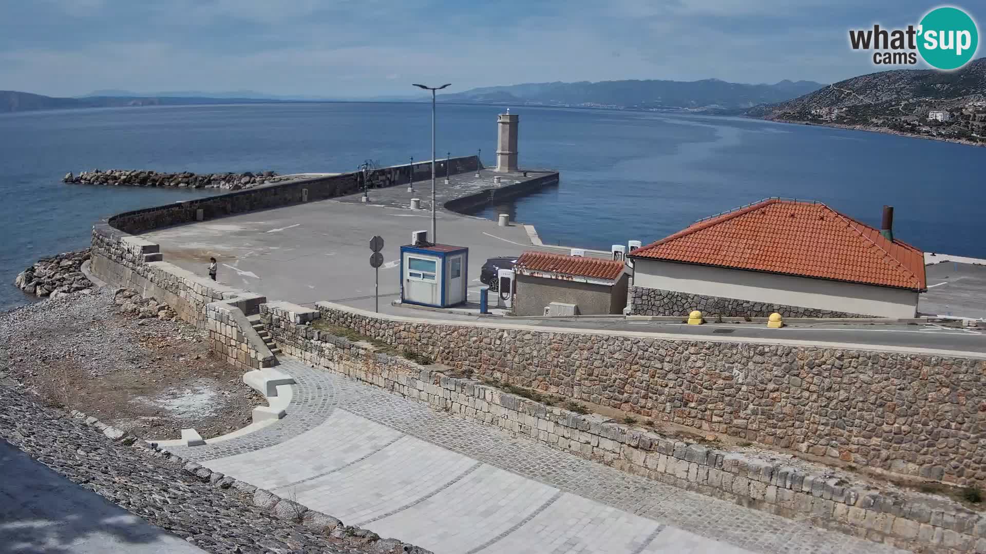 Senj Harbour Webcam – Breakwater & Lighthouse Live View