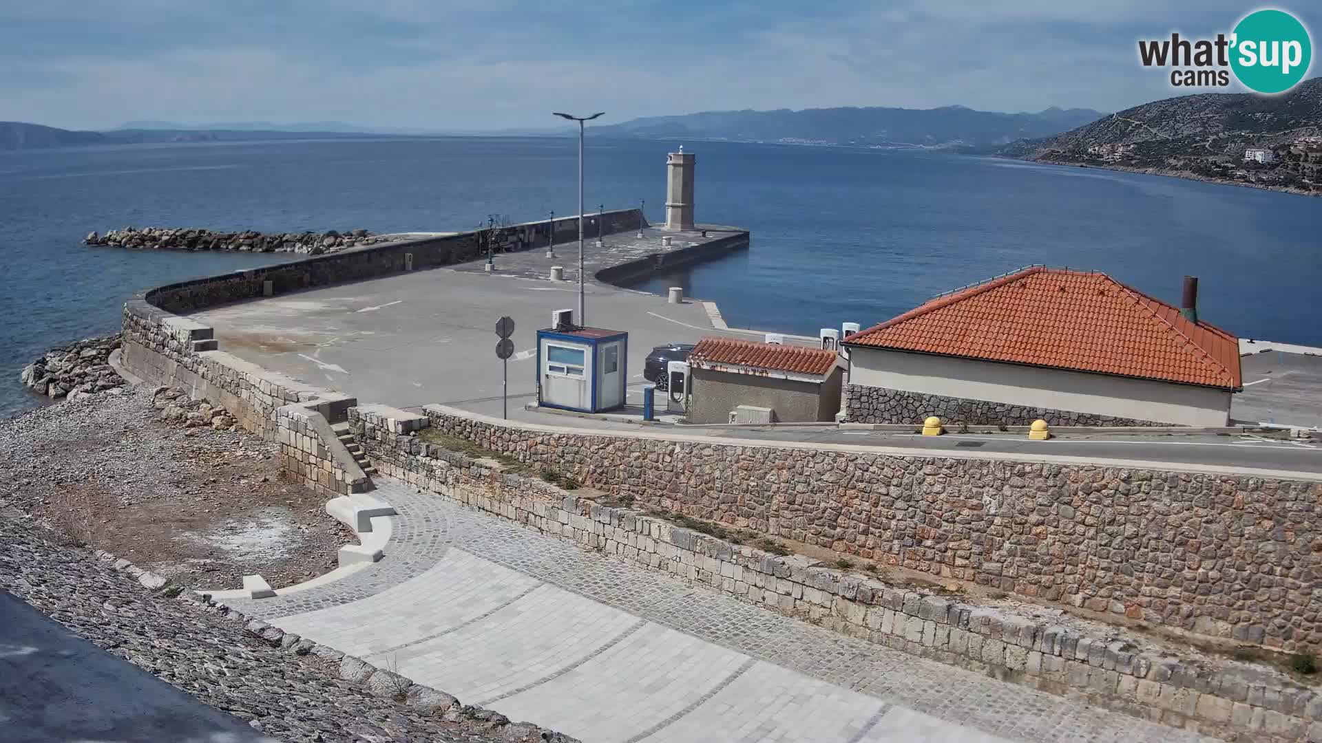 Senj Harbour Webcam – Breakwater & Lighthouse Live View