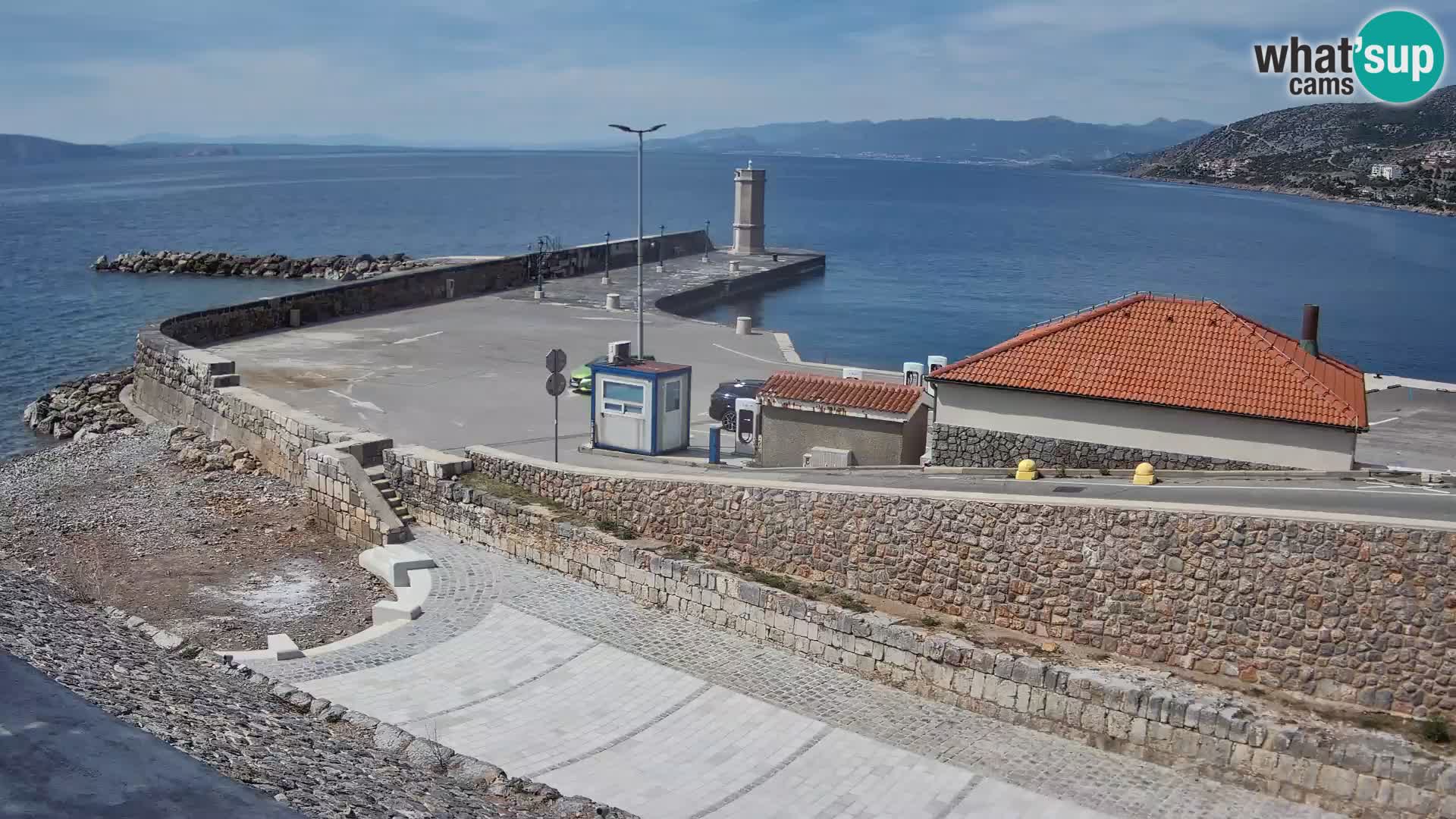 Web kamera Senj luka – Lukobran i svjetionik uživo