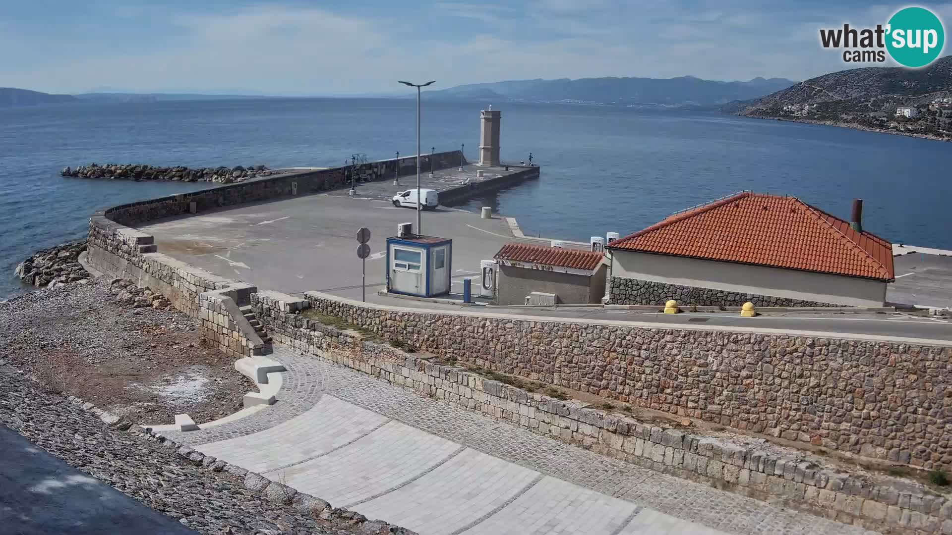 Senj Harbour Webcam – Breakwater & Lighthouse Live View