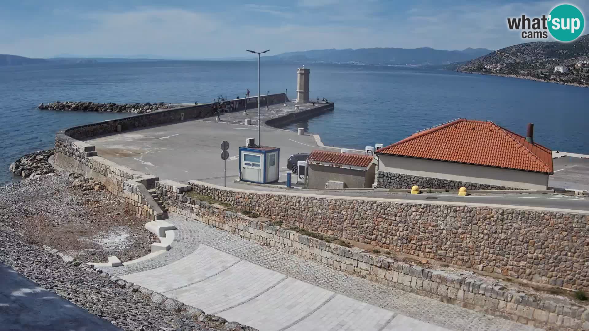 Senj Harbour Webcam – Breakwater & Lighthouse Live View