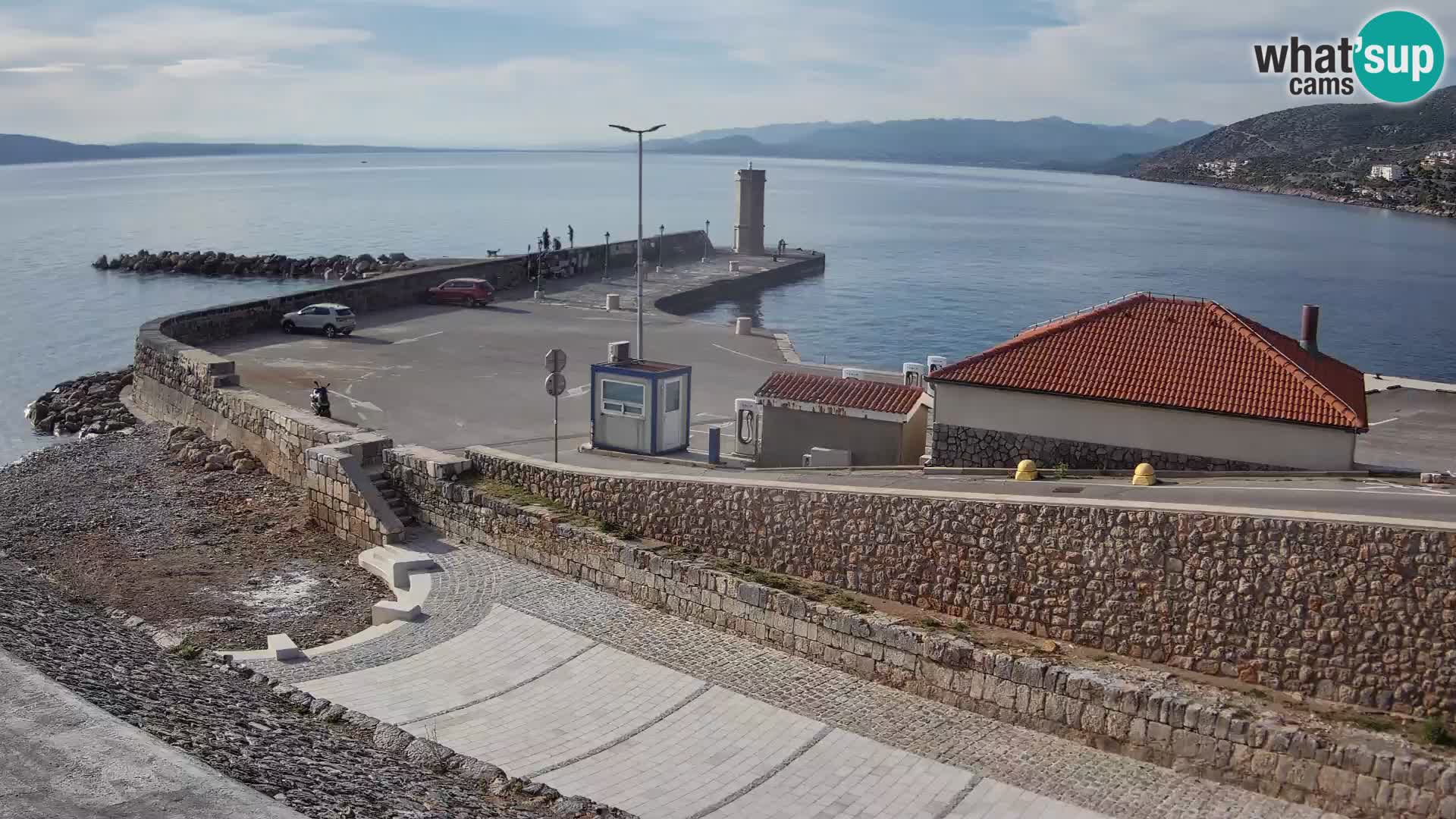 Webcam puerto de Senj – Rompeolas y faro en directo