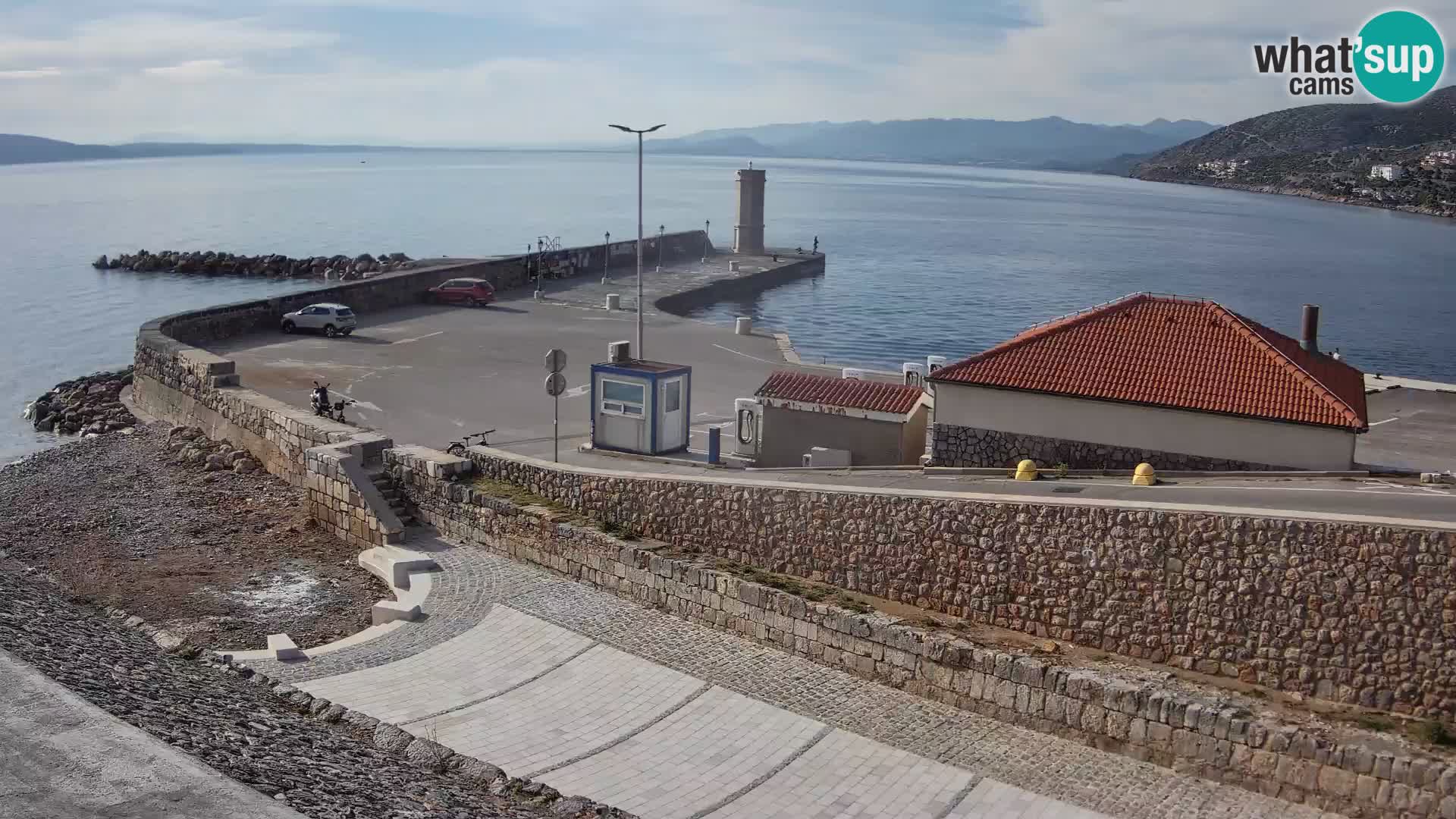 Webcam Porto di Segna – Frangiflutti e Faro in diretta