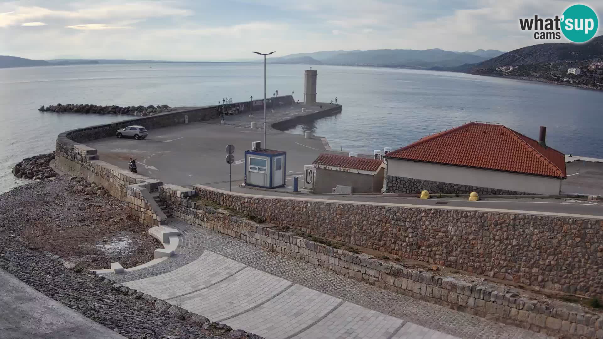 Senj Harbour Webcam – Breakwater & Lighthouse Live View