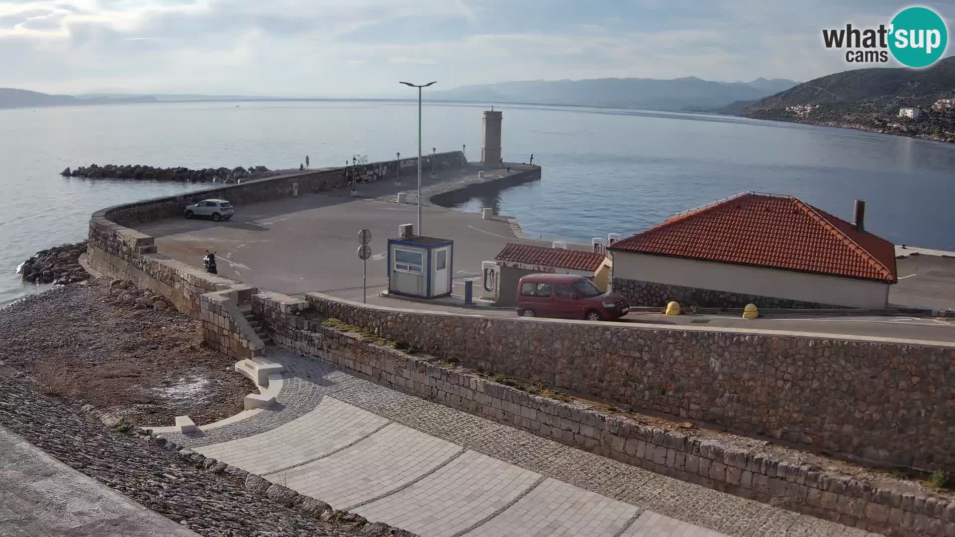 Senj Harbour Webcam – Breakwater & Lighthouse Live View