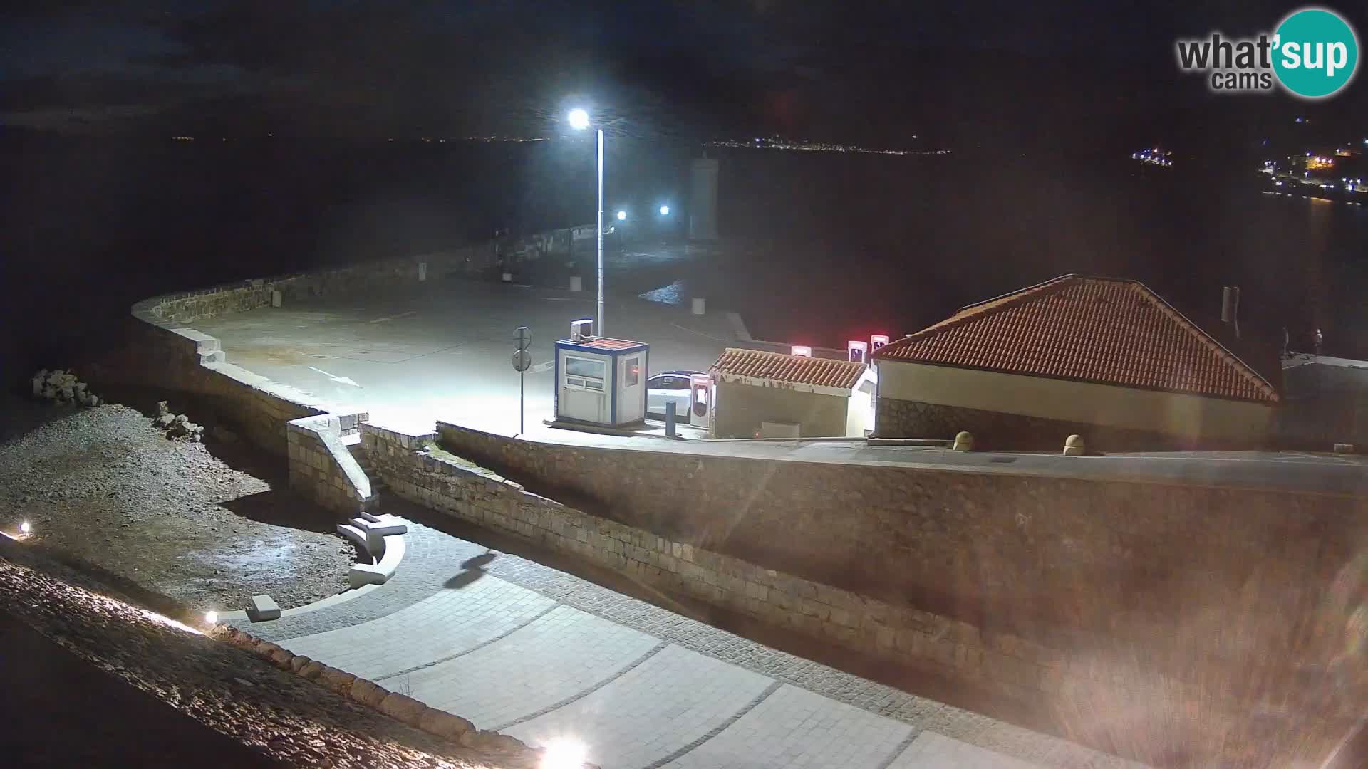 Webcam puerto de Senj – Rompeolas y faro en directo